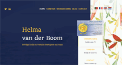 Desktop Screenshot of helmavdboom.nl