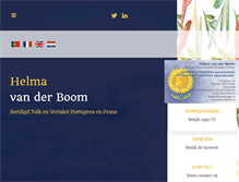 Tablet Screenshot of helmavdboom.nl